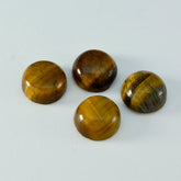 Tiger Eye 1PC Large 10x10 MM Round Cabochon Brown Sparkling semi Precious Gems