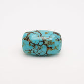Turquoise 1PC Medium 7x10 MM Emerald Cabochon Blue Brilliant semi Precious Loose Gems
