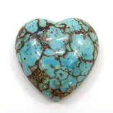 Turquoise 1PC Large 11x11 MM Heart Cabochon Blue Pure semi Precious Precious Gemstone