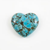 Turquoise 1PC Small 7x7 MM Heart Cabochon Blue High-Quality semi Precious Loose Gems