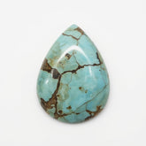 Turquoise 1PC Large 10x12 MM Pear Cabochon Blue Brilliant semi Precious Loose Gems