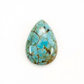 Turquoise 1PC Small 7x9 MM Pear Cabochon Blue Natural semi Precious Loose Gemstone