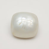 White Pearl 1PC Large 10x10 MM Cushion Cabochon White Superior Precious Gems
