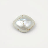 White Pearl 10PC Tiny 4x4 MM Cushion Cabochon White Lustrous Precious Gems