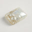 White Pearl 1PC Large 9x11 MM Emerald Cabochon White Fiery Precious Loose Gemstone