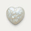 White Pearl 1PC Large 10x10 MM Heart Cabochon White Shine Precious Loose Gems