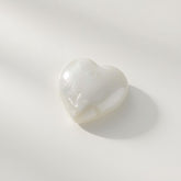 White Pearl 10PC Tiny 4x4 MM Heart Cabochon White Brilliant Precious Loose Gems