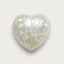 White Pearl 1PC Medium 9x9 MM Heart Cabochon White Lustrous Precious Gems