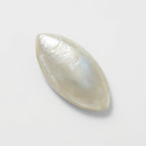 White Pearl 1PC Large 8x16 MM Marquise Cabochon White Fiery Precious Gems