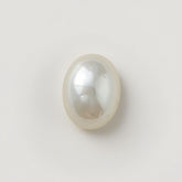 White Pearl 1PC Small 6x8 MM Oval Cabochon White Fiery Precious Gems
