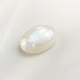 White Pearl 1PC Medium 8x10 MM Oval Cabochon White Splendid Precious Semi Precious Gemstone