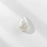 White Pearl 10PC Tiny 3x5 MM Pear Cabochon White Sparkling Precious Loose Gemstone