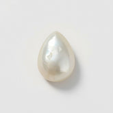 White Pearl 1PC Tiny 5x7 MM Pear Cabochon White Splendid Precious Semi Precious Gemstone