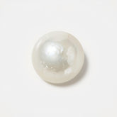 White Pearl 1PC Medium 9x9 MM Round Cabochon White Luster Precious Precious Gemstone