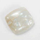White Pearl 1PC Large 11x11 MM Square Cabochon White Splendid Precious Gems