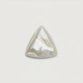 White Pearl 10PC Tiny 3x3 MM Triangle Cabochon White Luster Precious Loose Gems