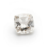 White Topaz 1PC Chunky 13x13 MM Cushion Faceted White Natural Semi Precious Gems