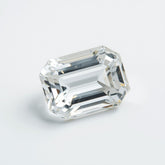 White Topaz 1PC Large 10x14 MM Emerald Faceted White Sparkling Semi Precious Gems