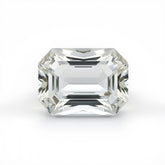 White Topaz 1PC Chunky 15x20 MM Emerald Faceted White Luster Semi Precious Loose Gemstones