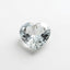 White Topaz 1PC Large 10x10 MM Heart Faceted White Shine Semi Precious Loose Gems