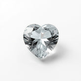 White Topaz 1PC Chunky 13x13 MM Heart Faceted White Natural Semi Precious Gems