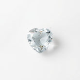 White Topaz 10PC Tiny 3x3 MM Heart Faceted White Fiery Semi Precious Loose Gemstone