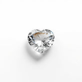 White Topaz 10PC Tiny 4x4 MM Heart Faceted White Brilliant Semi Precious Loose Gemstones