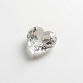 White Topaz 1PC Small 8x8 MM Heart Faceted White Luster Semi Precious Loose Gemstones