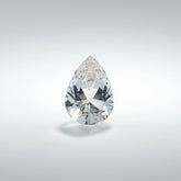 White Topaz 1PC Chunky 13x18 MM Pear Faceted White Sparkling Semi Precious Gems