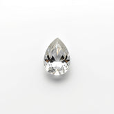 White Topaz 1PC Small 6x8 MM Pear Faceted White Lustrous Semi Precious Loose Gemstone