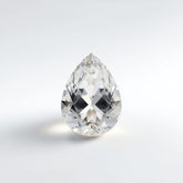 White Topaz 1PC Large 9x11 MM Pear Faceted White Genuine Semi Precious Loose Gemstones