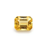Yellow Sapphire 1PC Medium 7x10 MM Emerald Faceted Yellow Superior Precious Loose Gemstone