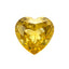 Yellow Sapphire 1PC Chunky 14x14 MM Heart Faceted Yellow Genuine Precious Loose Gemstones