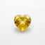 Yellow Sapphire 10PC Tiny 4x4 MM Heart Faceted Yellow Brilliant Precious Loose Gems
