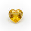 Yellow Sapphire 1PC Medium 9x9 MM Heart Faceted Yellow Lustrous Precious Loose Gemstone