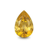 Yellow Sapphire 1PC Medium 8x10 MM Pear Faceted Yellow Genuine Precious Loose Gems