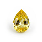 Yellow Sapphire 1PC Large 8x12 MM Pear Faceted Yellow Pure Precious Loose Gemstones