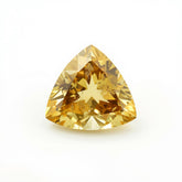Yellow Sapphire 1PC Chunky 14x14 MM Triangle Faceted Yellow Genuine Precious Loose Gemstones