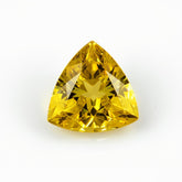 Yellow Sapphire 1PC Medium 9x9 MM Triangle Faceted Yellow Lustrous Precious Loose Gemstone