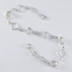 Green Amethyst Coffee Day Delicate Light Green Silver Links Bracelet featuring square links and shimmering gemstones