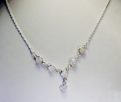 casually 925 solid sterling silver pulchritudinous genuine white necklace gift uk