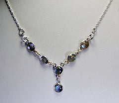 general 925 solid sterling silver attractive genuine gray necklace gift uk