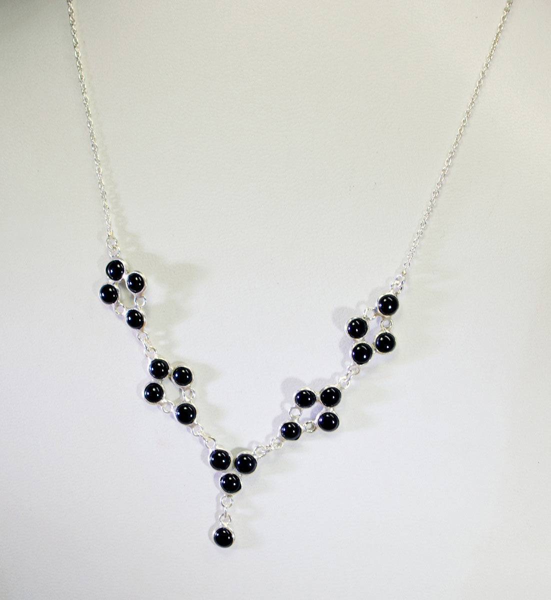 handcrafted 925 solid sterling silver adorable natural black necklace gift uk