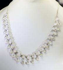 handcrafted 925 solid sterling silver fine genuine white necklace gift uk