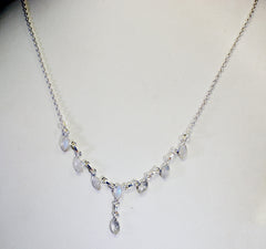 india 925 solid sterling silver ideal genuine white necklace gift uk