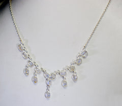 indian 925 solid sterling silver inviting natural white necklace gift uk