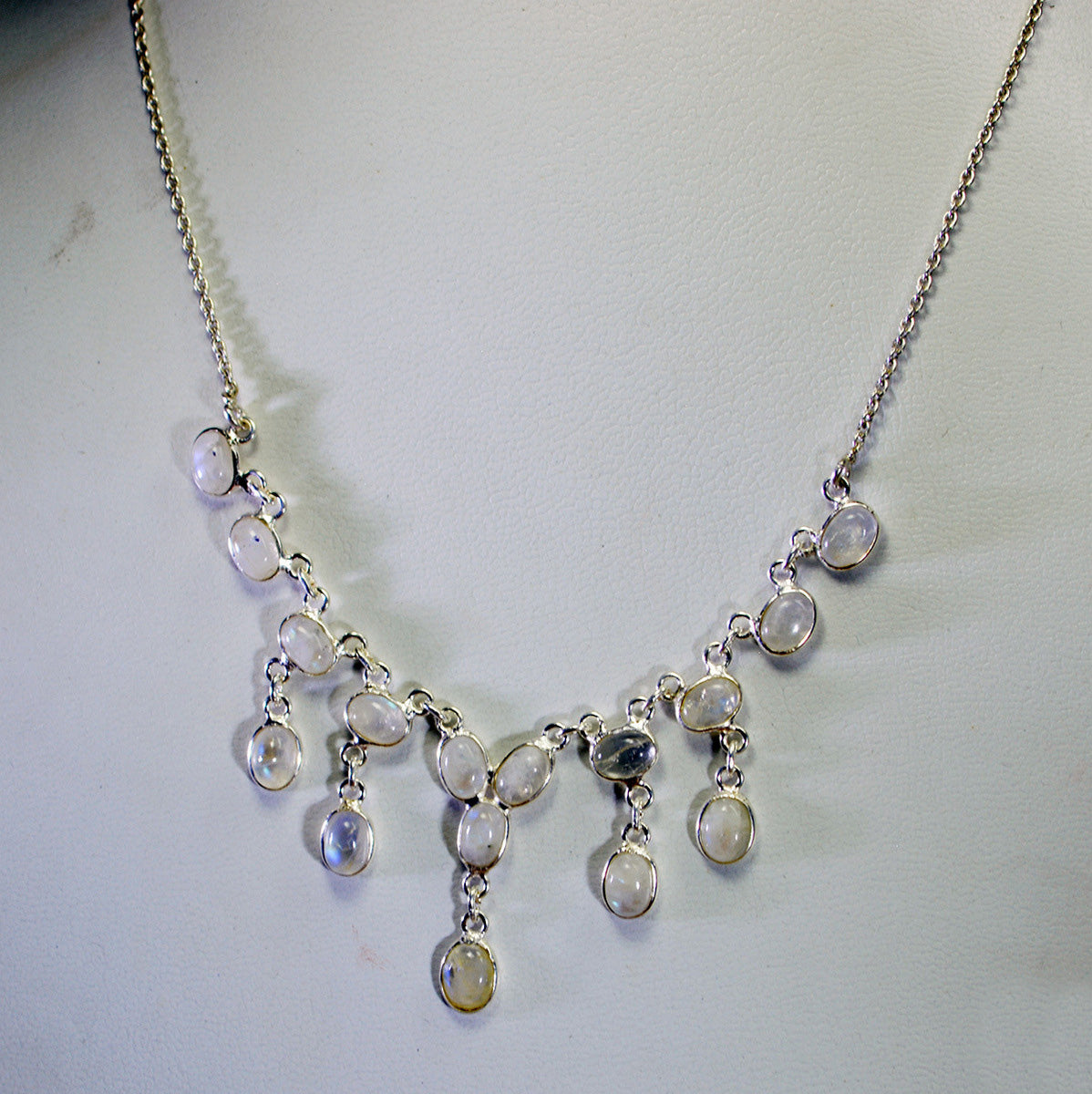 jewellery 925 solid sterling silver fair genuine white necklace gift uk