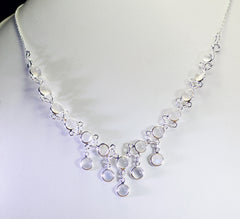 usually 925 Solid Sterling Silver splendid genuine White Necklace gift UK