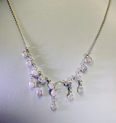 wholesales 925 solid sterling silver excellent genuine white necklace gift uk