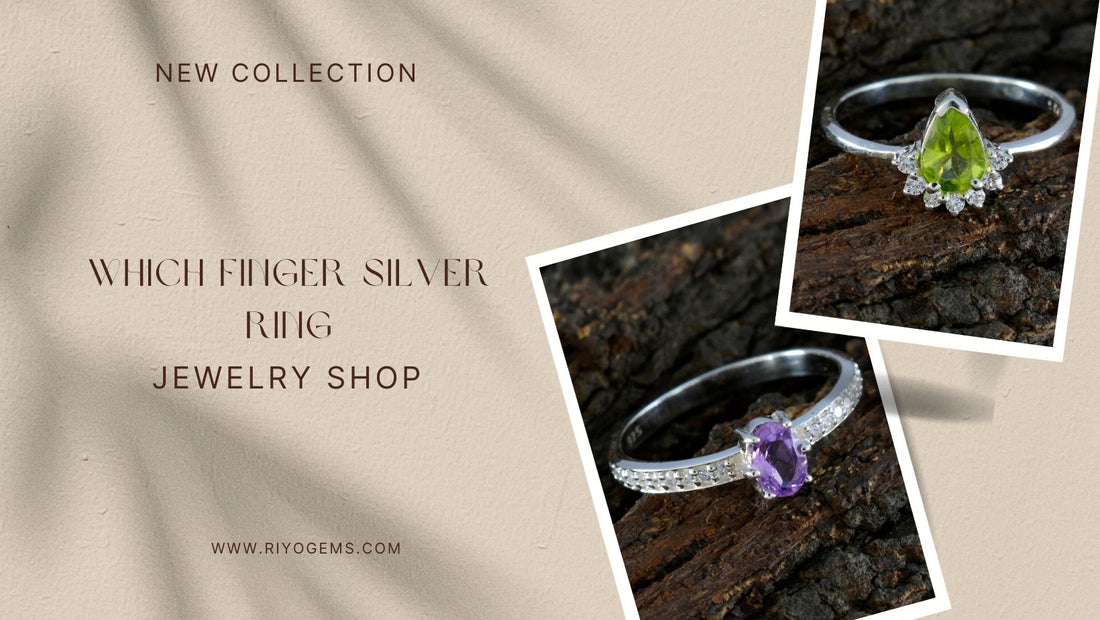 New collection of silver rings showcasing gemstones with a focus on which finger to wear silver ring